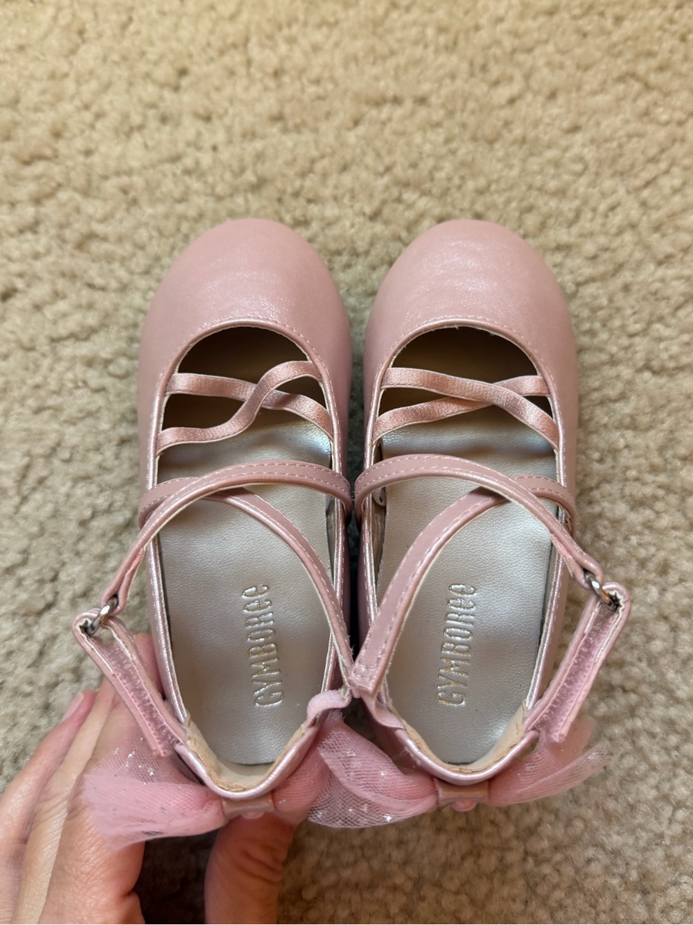 Gymboree Ballet Inspired Shoes with Bow Size 8